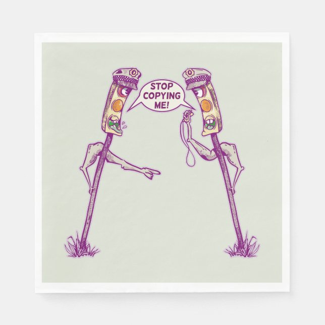 Funny traffic lights napkin (Front)