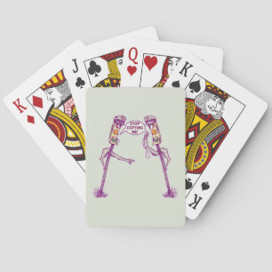 Funny traffic lights playing cards