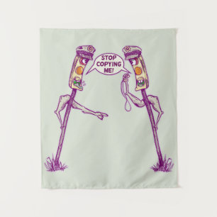 Funny traffic lights tapestry