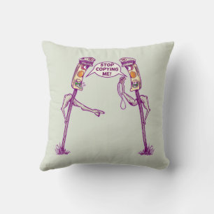 Funny traffic lights throw pillow