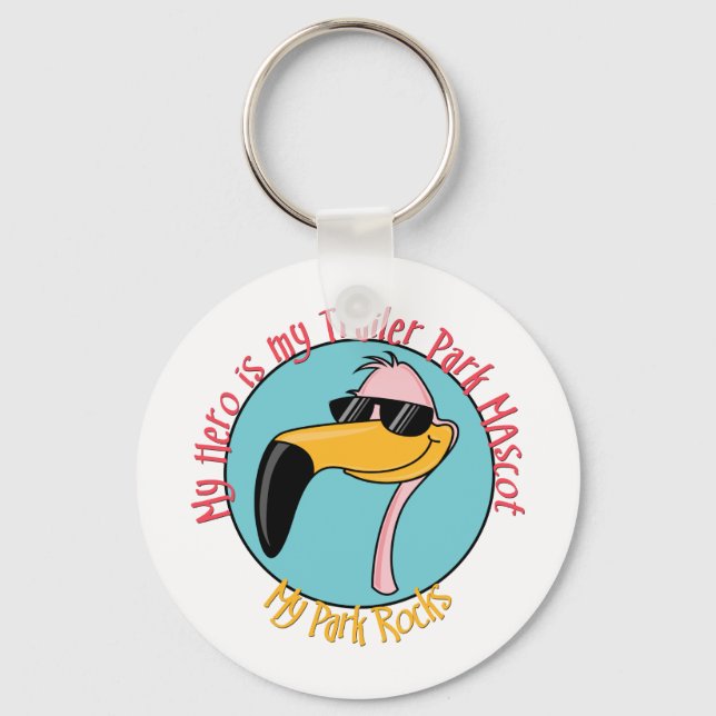 Funny Trailer Park Shirts and Gifts Keychain (Front)