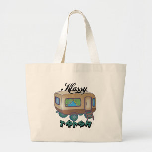 Funny Trailer Park Shirts and Gifts Large Tote Bag