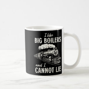 Funny Train Big Boilers Steam Locomotive Freight Coffee Mug