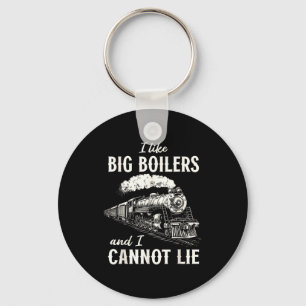 Funny Train Big Boilers Steam Locomotive Freight Keychain