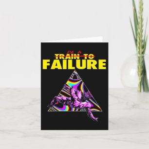 Funny Train To Failure Weightlifting Bodybuilding  Card
