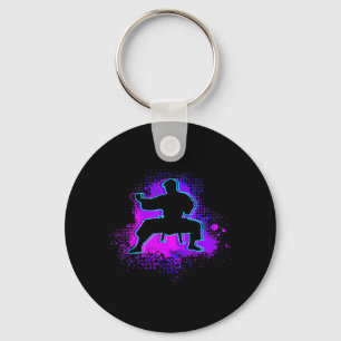 Funny Training Fighter Graphic Martial Arts Men Keychain