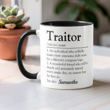 Funny Traitor Definition Coworker Leaving Farewell