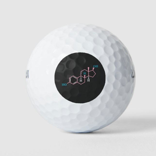 Funny Transgender Trans LGBT Pride Rights Estrogen Golf Balls (Front)
