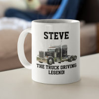 Funny Transport Semi Truck Driver Custom Name