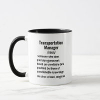 Funny Transportation Manager Definition gifts