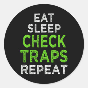 Funny Trapping Furbearer Hunting  Classic Round Sticker