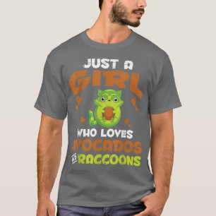 Funny Trash Panda Avocado Animal Lover Girls Women T-Shirt