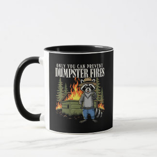 Funny Trash Panda Forest Ranger Sarcastic Humour Mug
