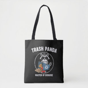 Funny Trash Panda Master of Disguise Raccoon Meme Tote Bag