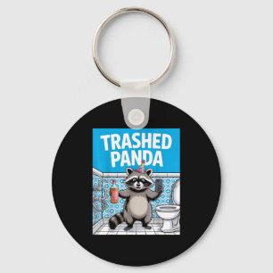 Funny Trashed Panda Raccoon Gets Drunk 1ff512797a7 Keychain