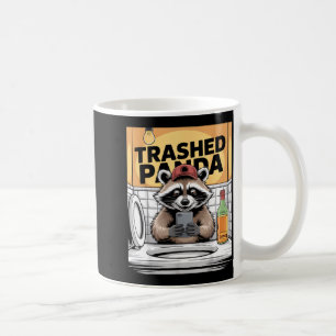 Funny Trashed Panda Raccoon Gets Drunk Coffee Mug