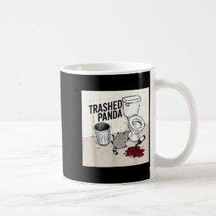 Funny Trashed Panda Racoon Gets Drunk Coffee Mug