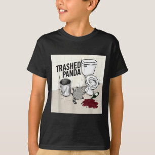 Funny Trashed Panda Racoon Gets Drunk  T-Shirt