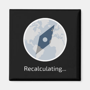 Funny Travel Icon For Travelling Hiking Or Camping Magnet