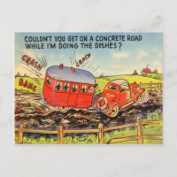 Funny Travel Trailer RV Camping Camper Cartoon