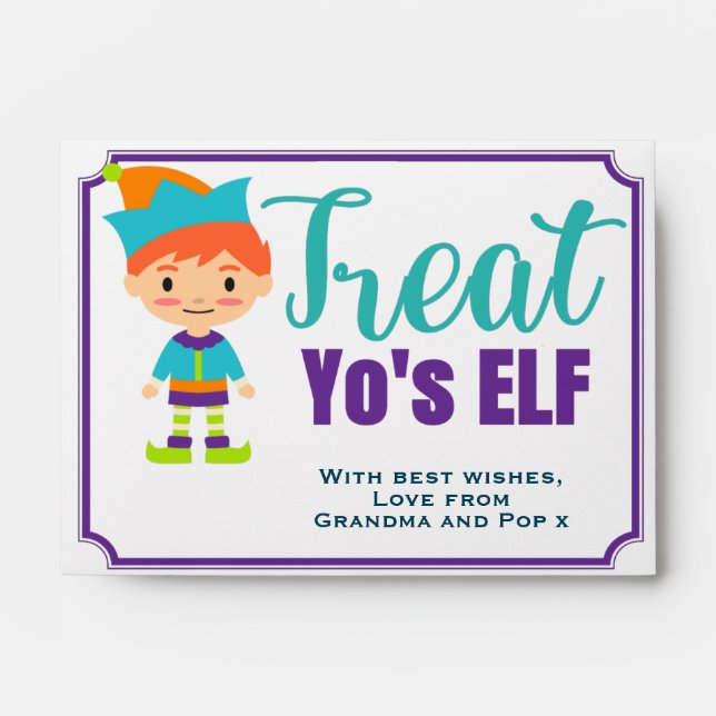 Funny Treat Yourself Money Cash Envelope (Front)