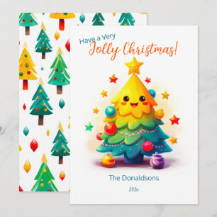Funny Tree Christmas Card