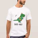 Funny Tree-Rex Christmas T-Shirt<br><div class="desc">Funny Christmas “Tree Rex” dinosaur themed design. Click “customize further” if you want to add text or a name.</div>