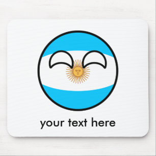 Funny Trending Geeky Argentina Countryball Mouse Pad