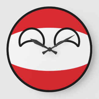 Funny Trending Geeky Austria Countryball Large Clock