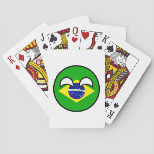 Funny Trending Geeky Brazil Countryball Playing Cards