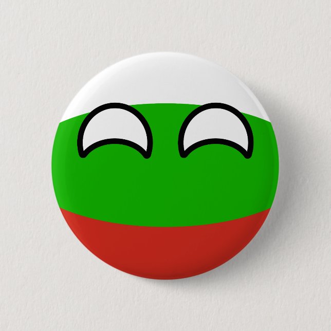Funny Trending Geeky Bulgaria Countryball 2 Inch Round Button (Front)