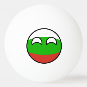Funny Trending Geeky Bulgaria Countryball Ping Pong Ball