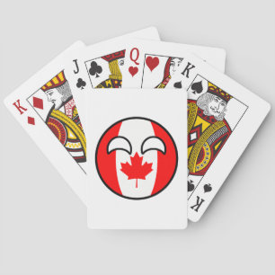 Funny Trending Geeky Canada Countryball Playing Cards