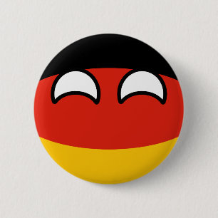 Funny Trending Geeky Germany Countryball 2 Inch Round Button