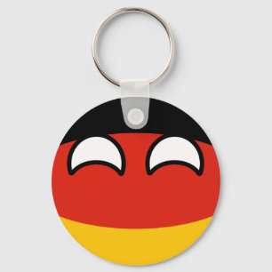 Funny Trending Geeky Germany Countryball Keychain