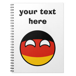 Funny Trending Geeky Germany Countryball Notebook