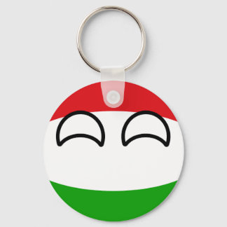 Funny Trending Geeky Hungary Countryball Keychain