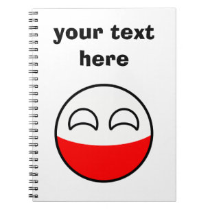 Funny Trending Geeky Poland Countryball Notebook