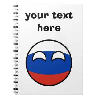 Funny Trending Geeky Russia Countryball Notebook
