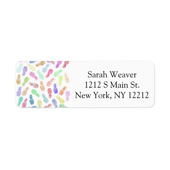 Funny Trendy Hipster Watercolor Pineapples (Front)