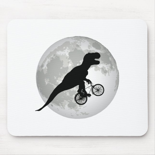 Funny Trex Moon Design Mouse Pad (Front)