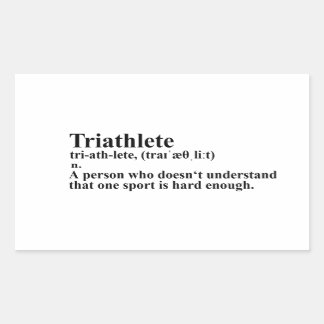 Funny Triathlon Definition - Sticker
