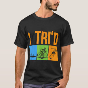 Funny Triathlon Design Triathletes Men Women Swim T-Shirt