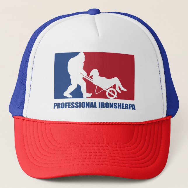 Funny Triathlon Professional Ironsherpa Hat (Front)