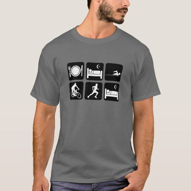 Funny triathlon T-Shirt (Front)