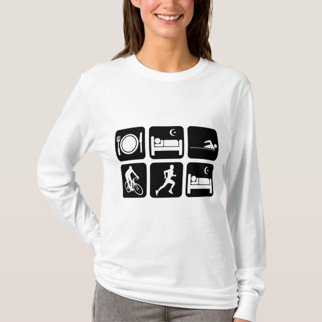 Funny triathlon T-Shirt (Front)