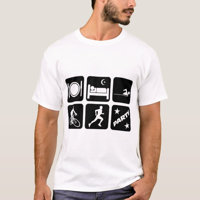 Funny triathlon T-Shirt (Front)