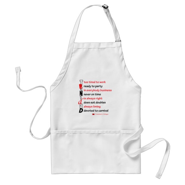 Funny Trini Description Standard Apron (Front)