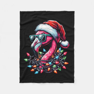 Funny Trocal Nk Flamingo Christmas In July Hawaii Fleece Blanket
