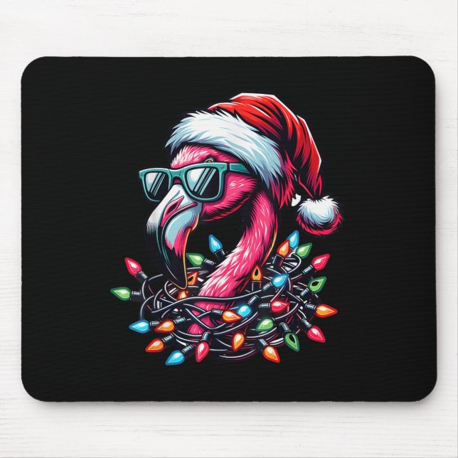 Funny Trocal Nk Flamingo Christmas In July Hawaii  Mouse Pad (Front)